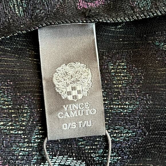 Vince Camuto Scarf Wrap Bright Black Floral Dark Gray Pink Blue NWT - Picture 6 of 9